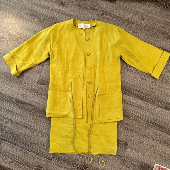 Oscar De La Renta Vintage Dress and Jacket Set - Picture 2 of 15